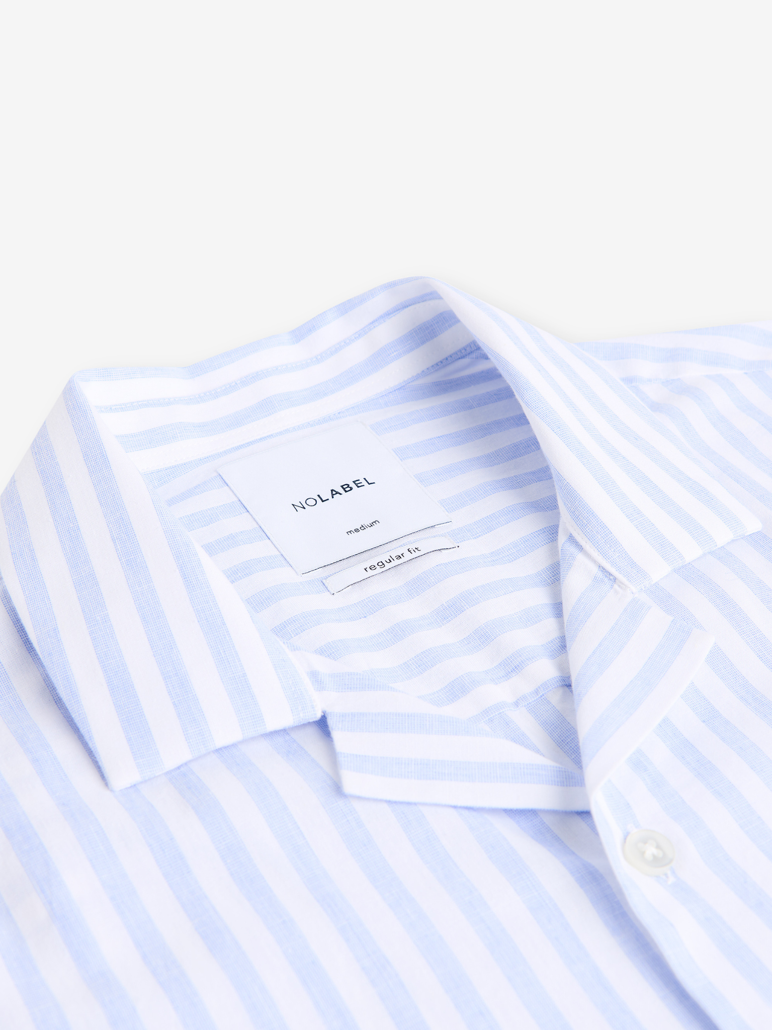 Cliff Cotton-Linen Stripe Shirt – Blue