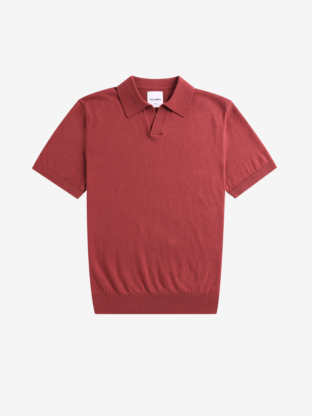 Parker Cotton-Silk Polo – Brick Red