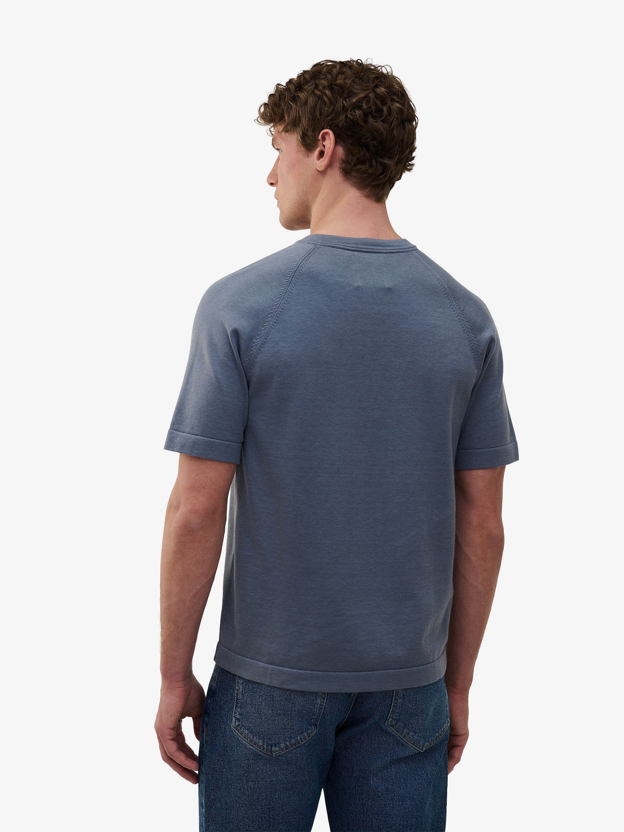 Ukiyo Cotton-Silk Knit – Flintstone Blue