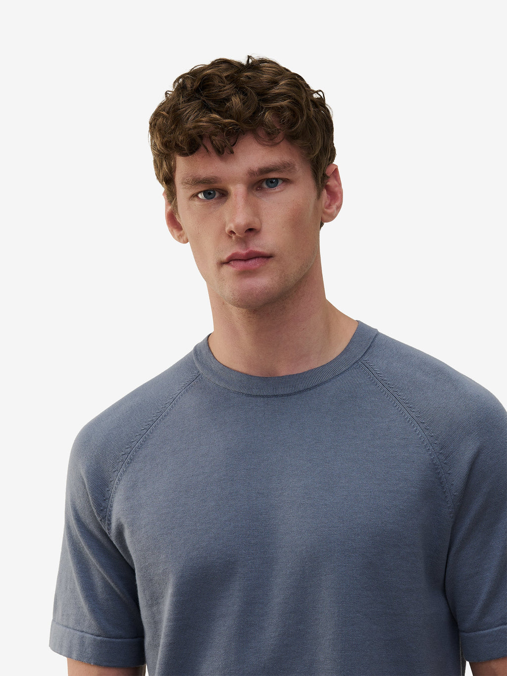 Ukiyo Cotton-Silk Knit – Flintstone Blue