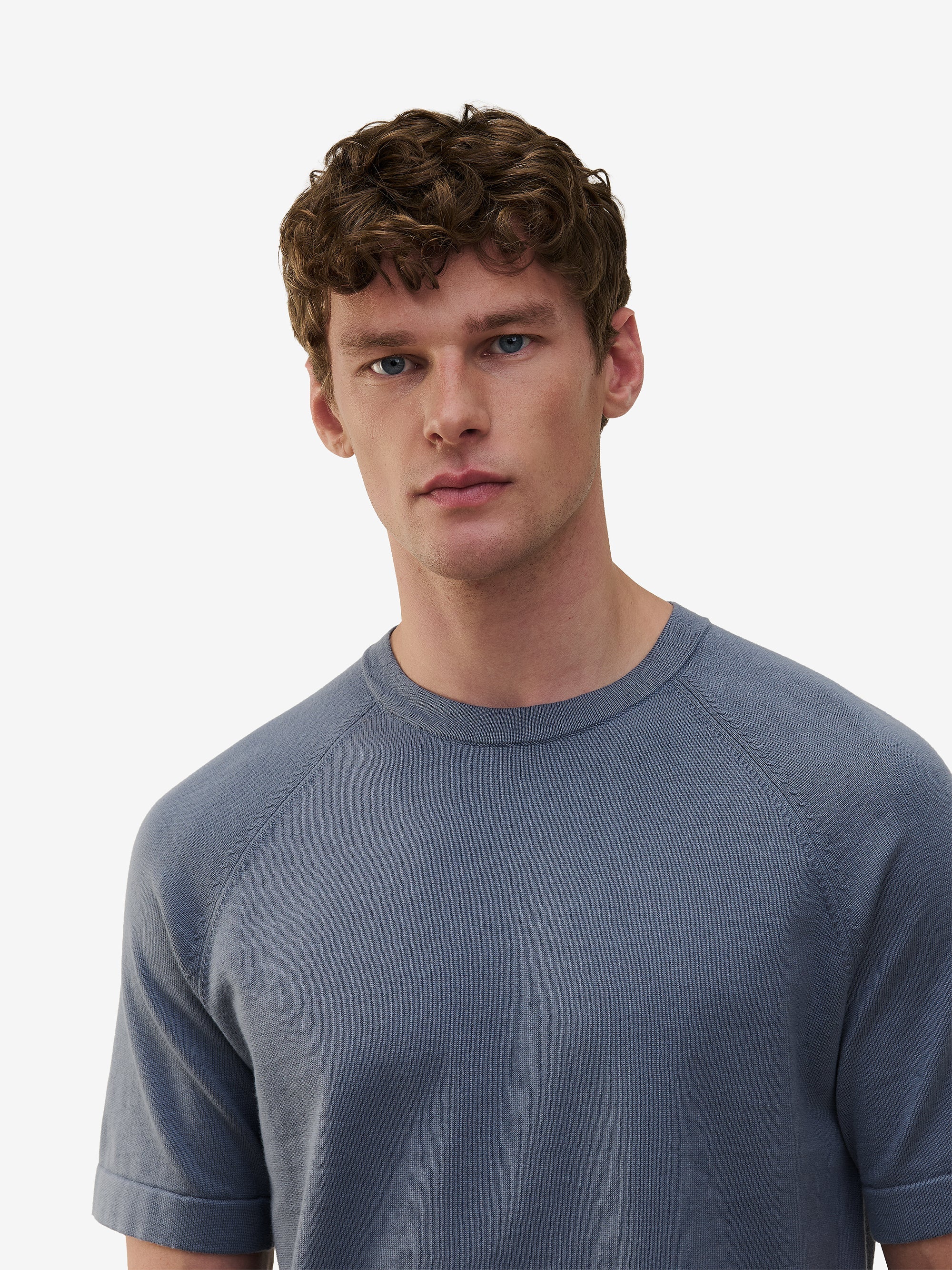 Ukiyo Cotton-Silk Knit – Flintstone Blue