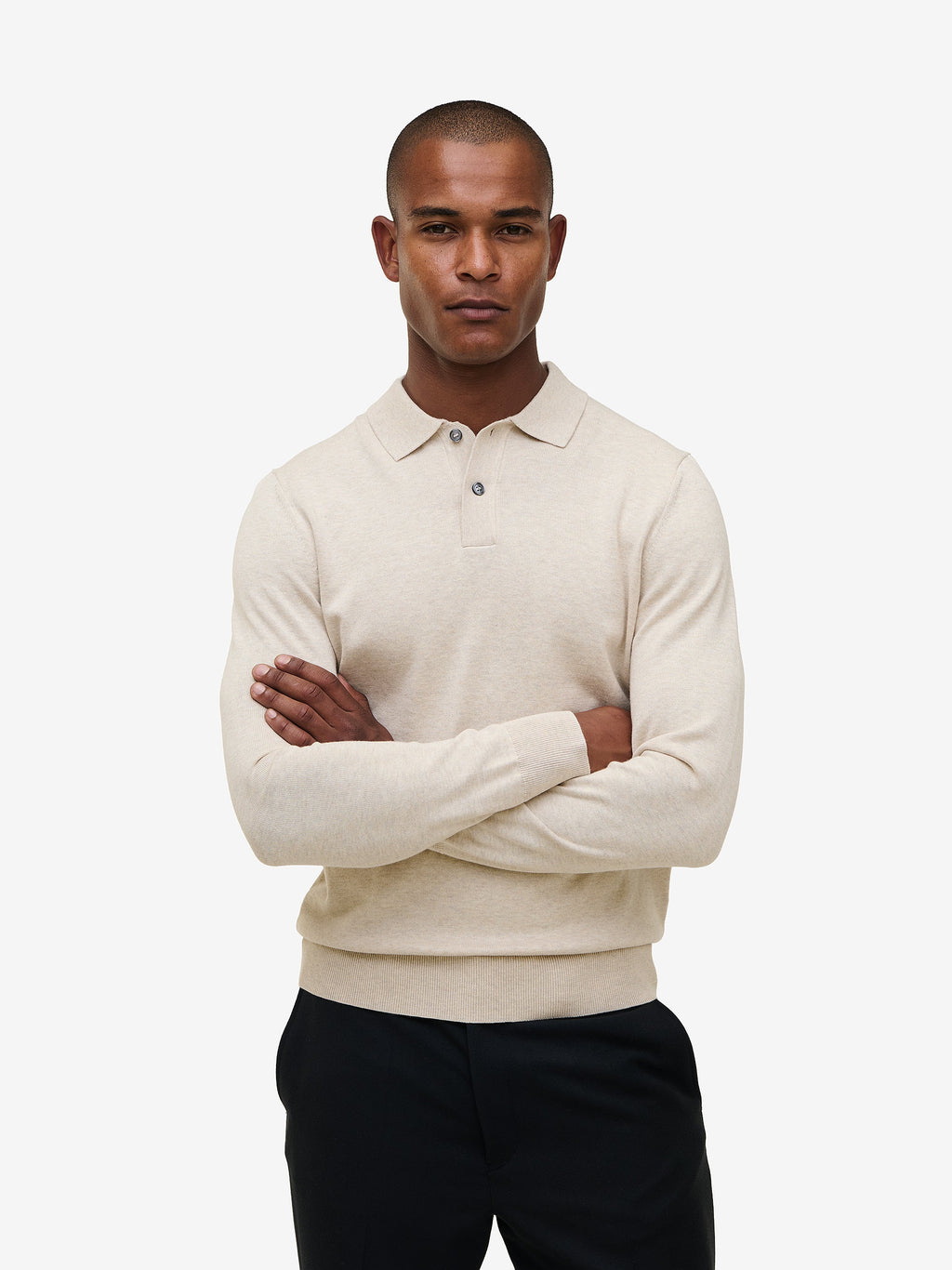 Harvey Cotton-Silk Knit – Moonbeam Sand
