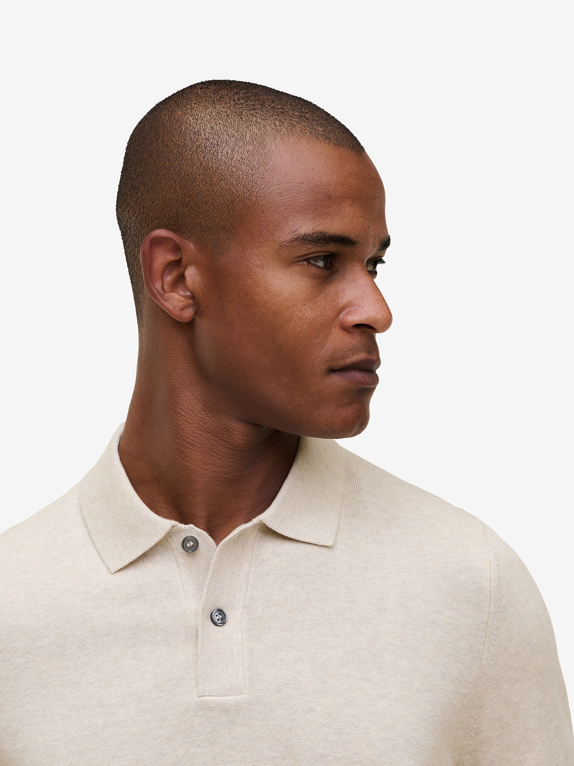 Harvey Cotton-Silk Knit – Moonbeam Sand