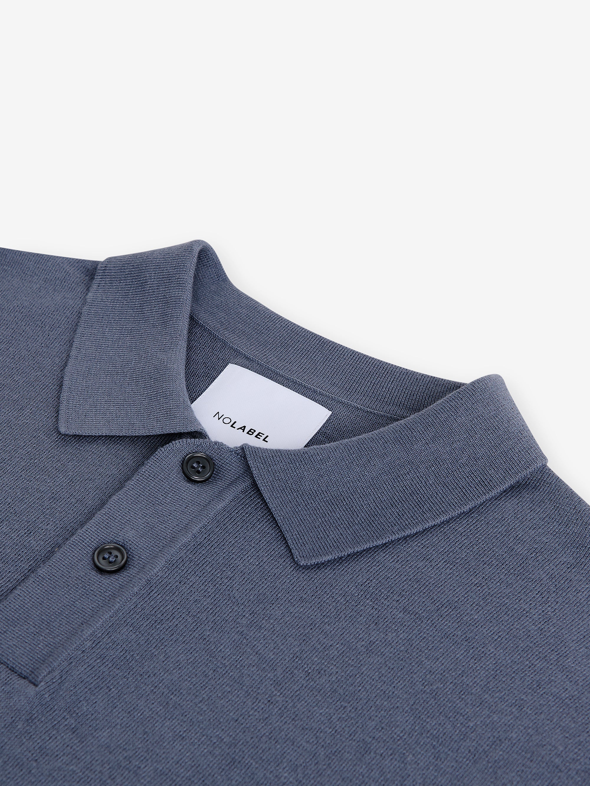 Crane Cotton-Silk Polo – Flintstone Blue