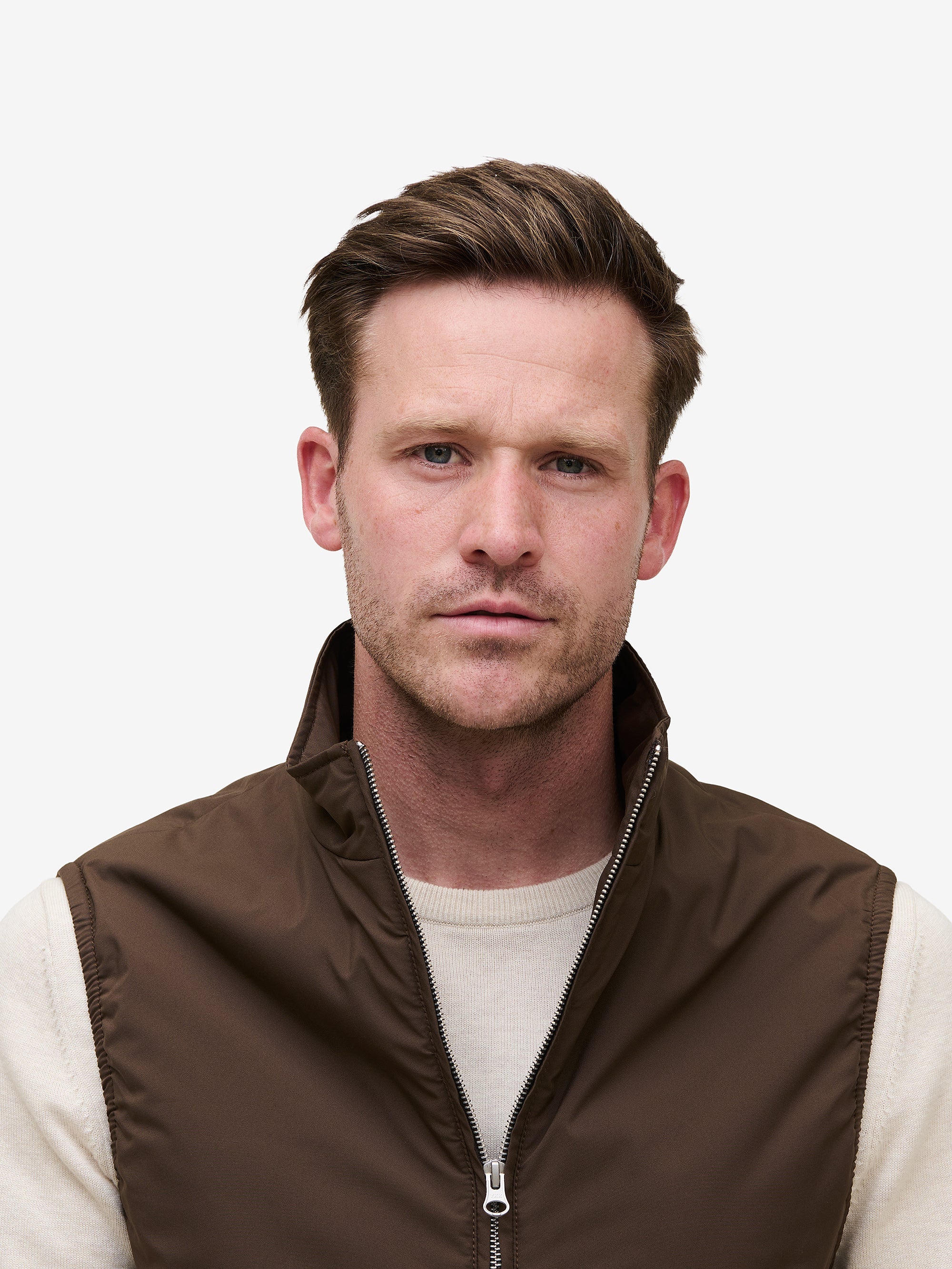 Scott Water-Repellent Vest – Dark Brown