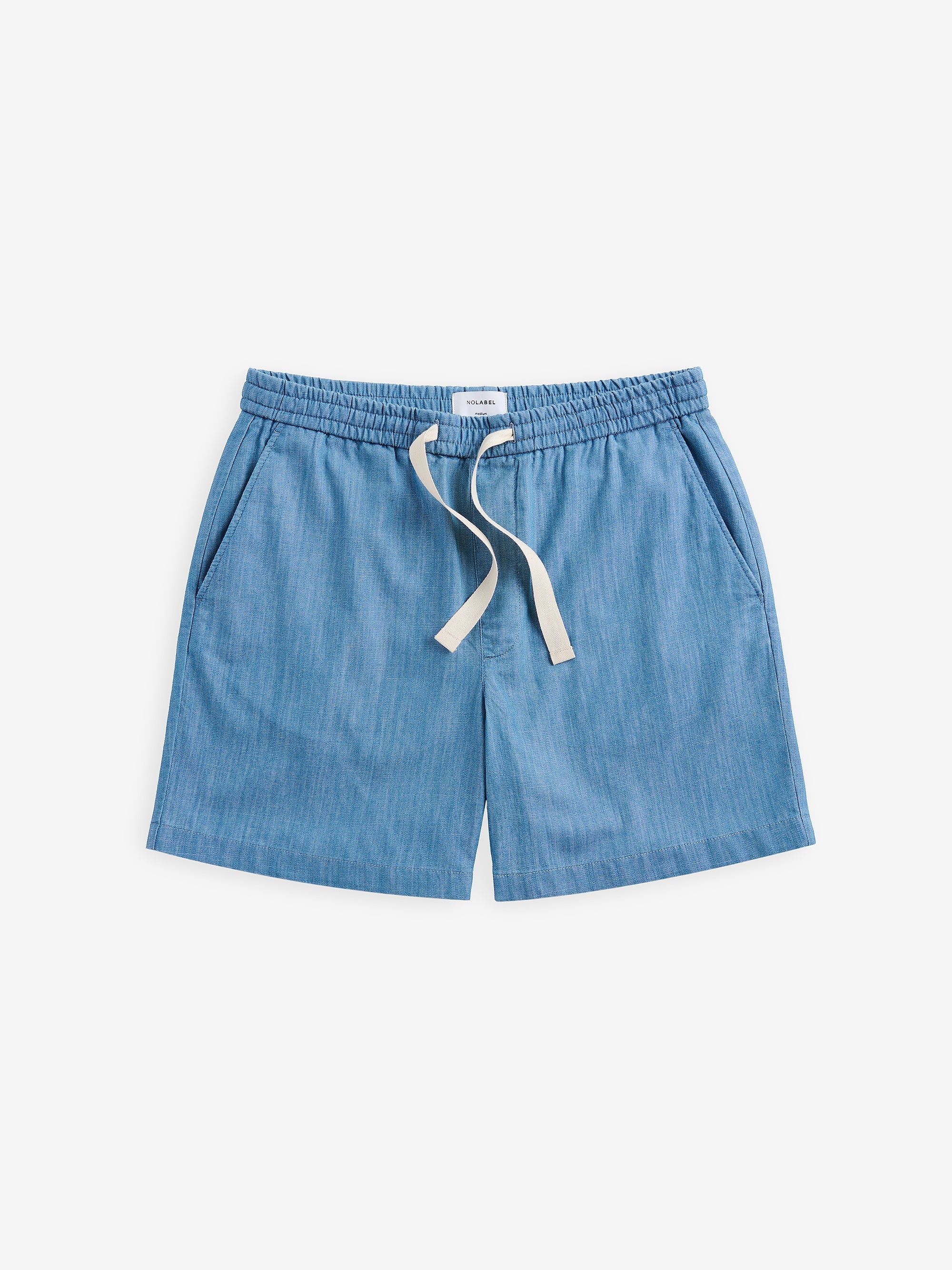 Breeze Chambray Shorts – Mid Blue