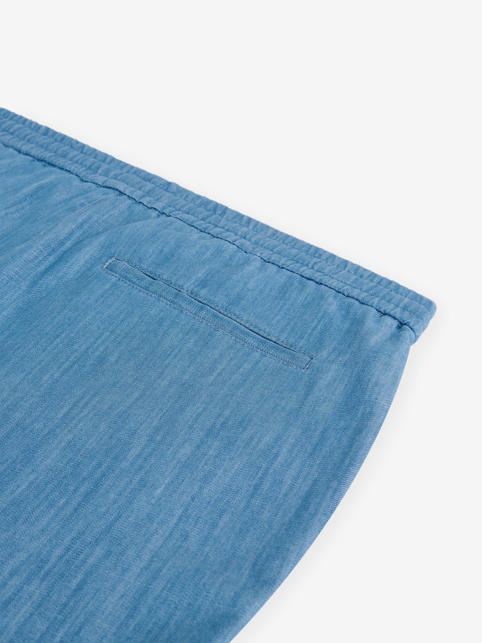 Breeze Chambray Shorts – Mid Blue