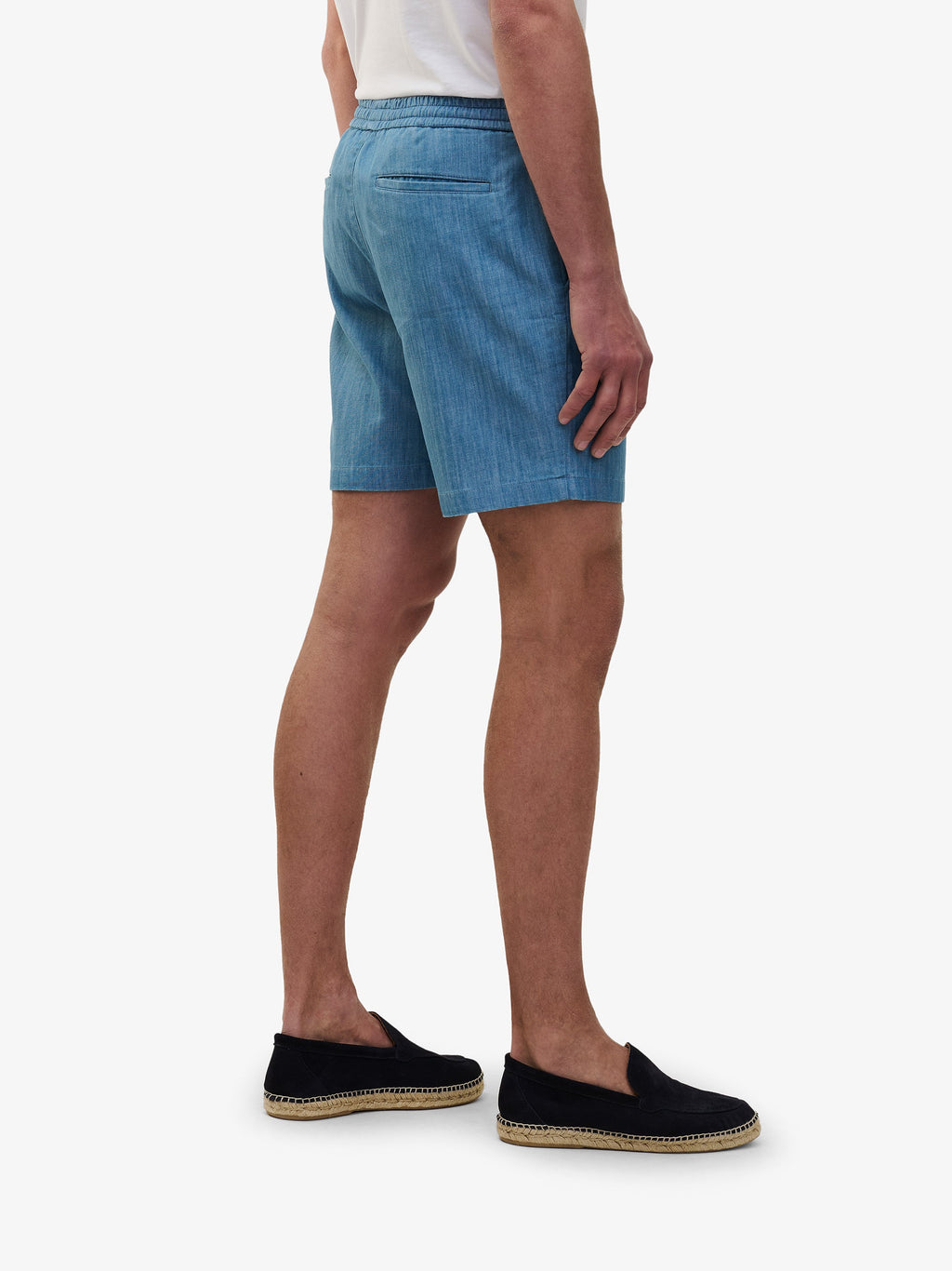 Breeze Chambray Shorts – Mid Blue