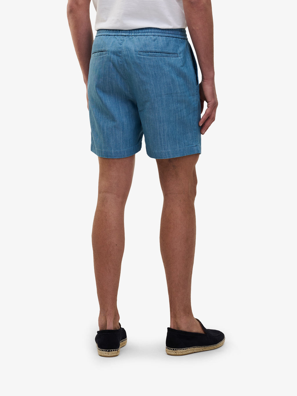 Breeze Chambray Shorts – Mid Blue