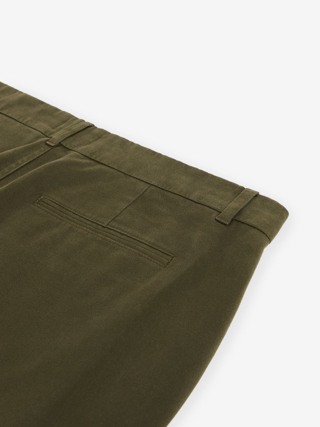 Melville Cotton-Stretch Trousers – Dark Olive