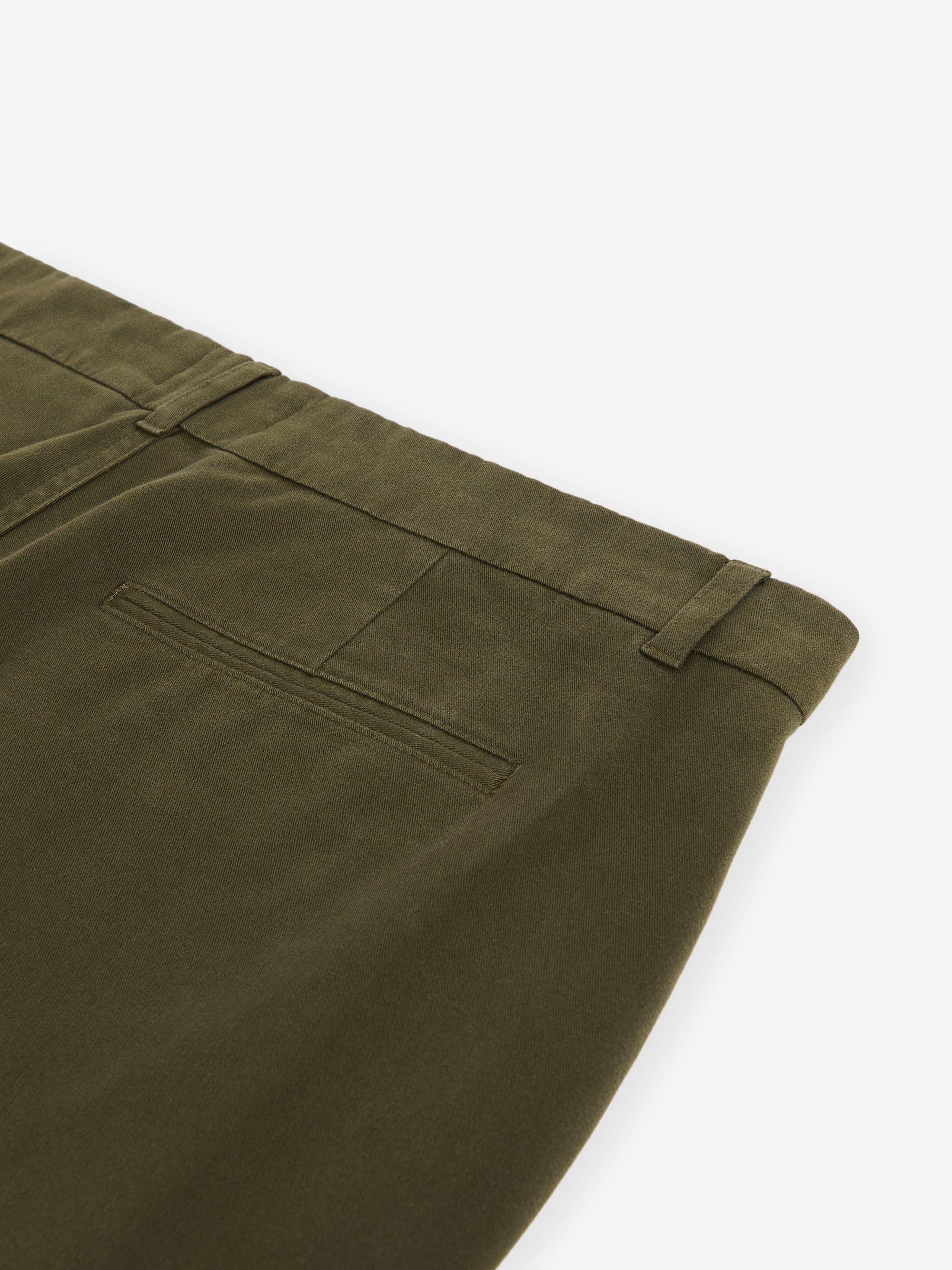 Melville Cotton-Stretch Trousers – Dark Olive