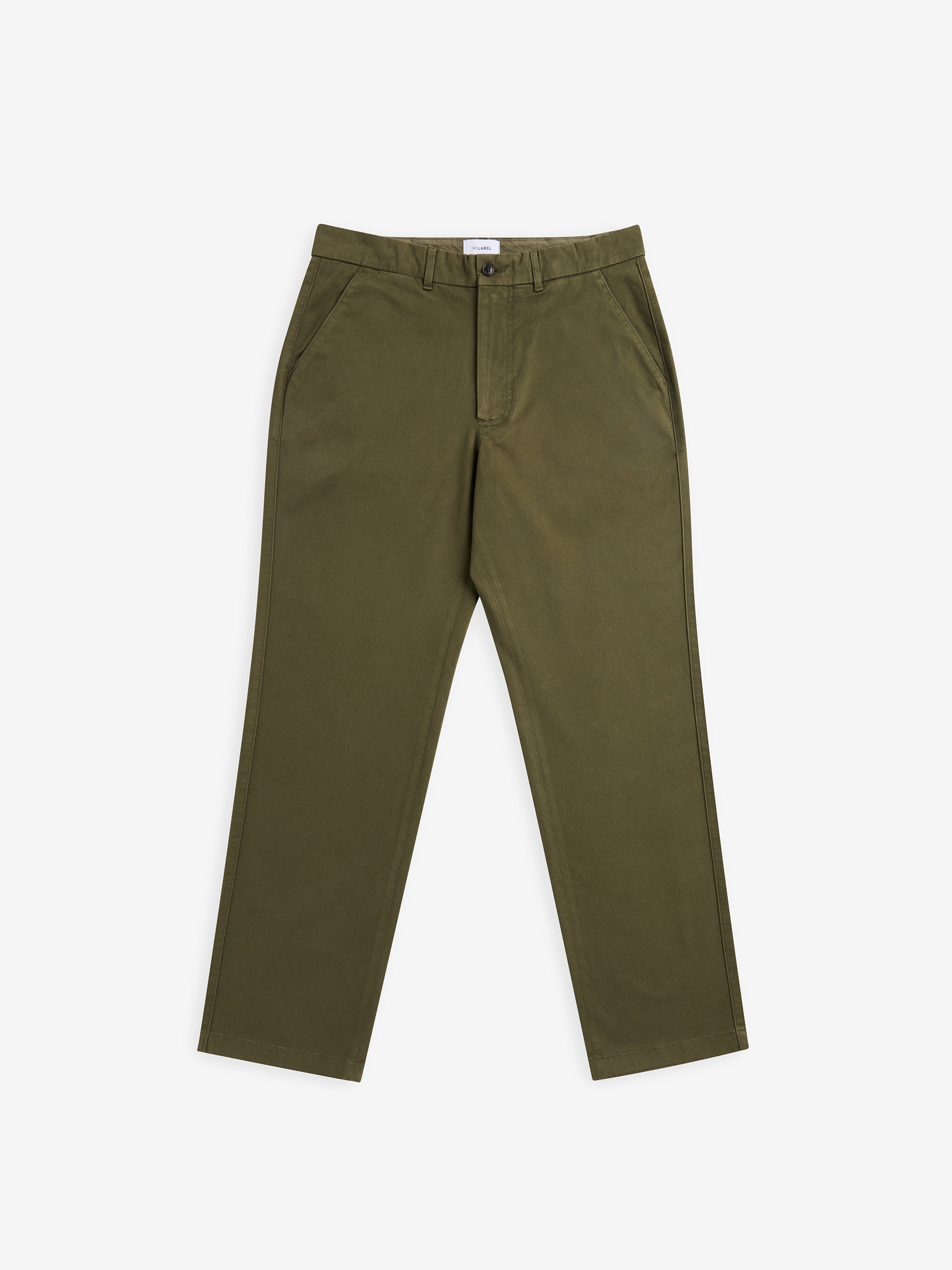 Melville Cotton-Stretch Trousers – Dark Olive