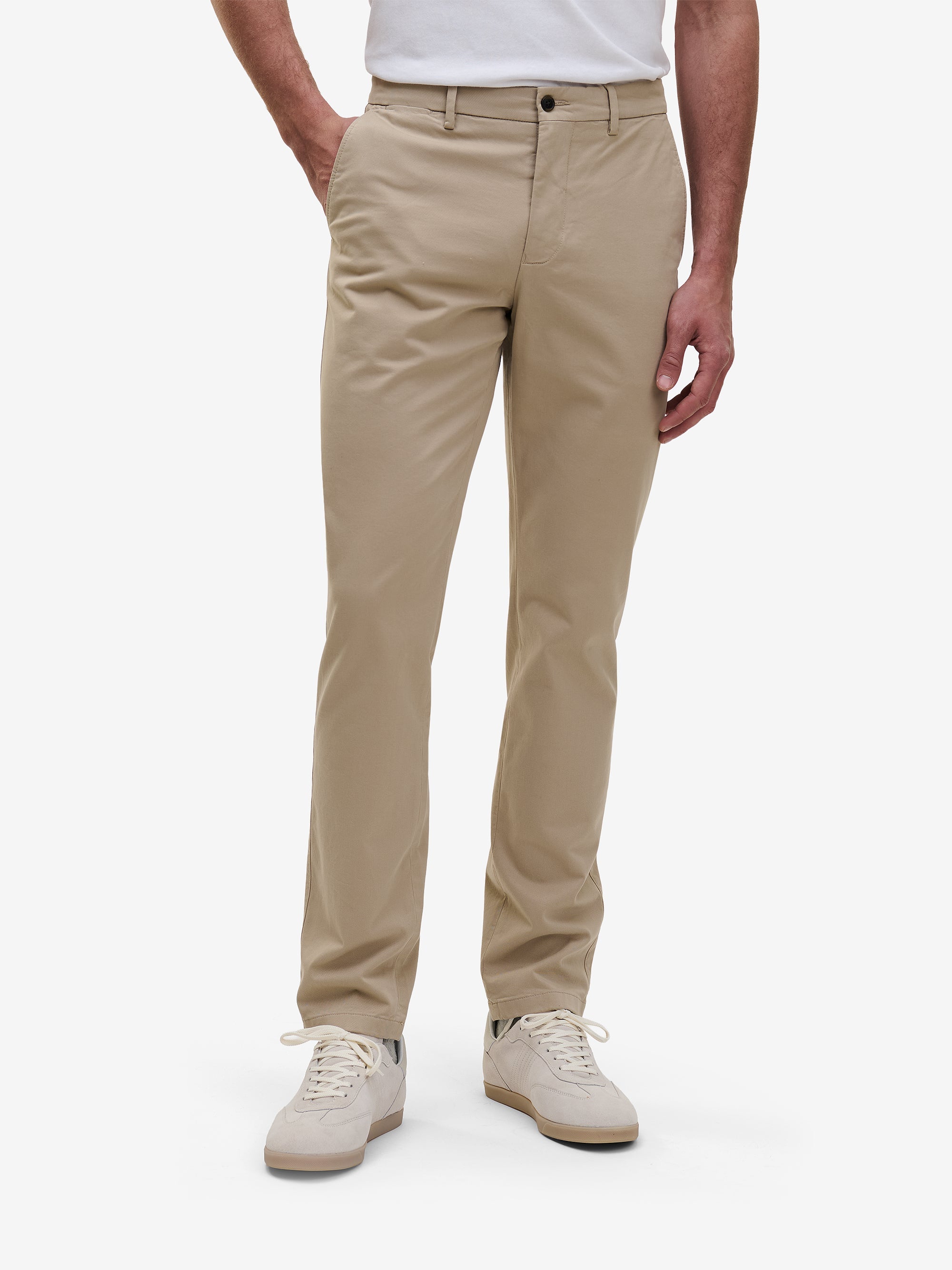 Diego Slim Tapered Chinos – Taupe