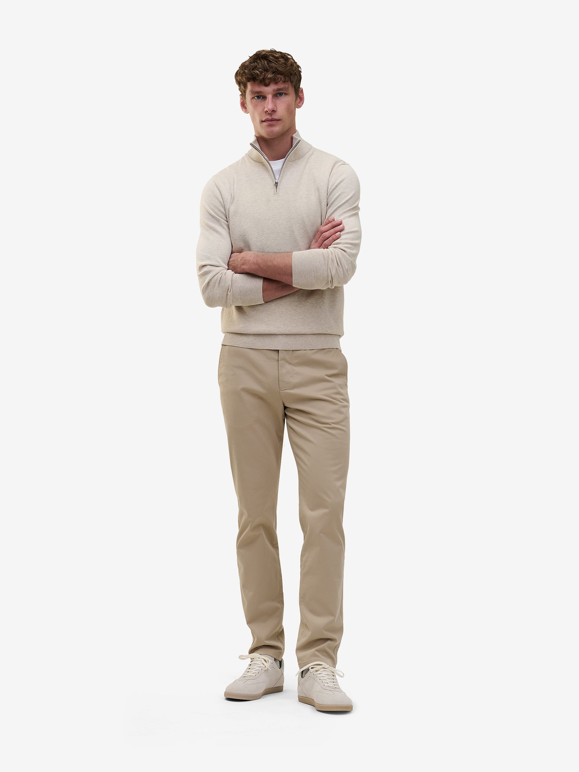 Diego Slim Tapered Chinos – Taupe