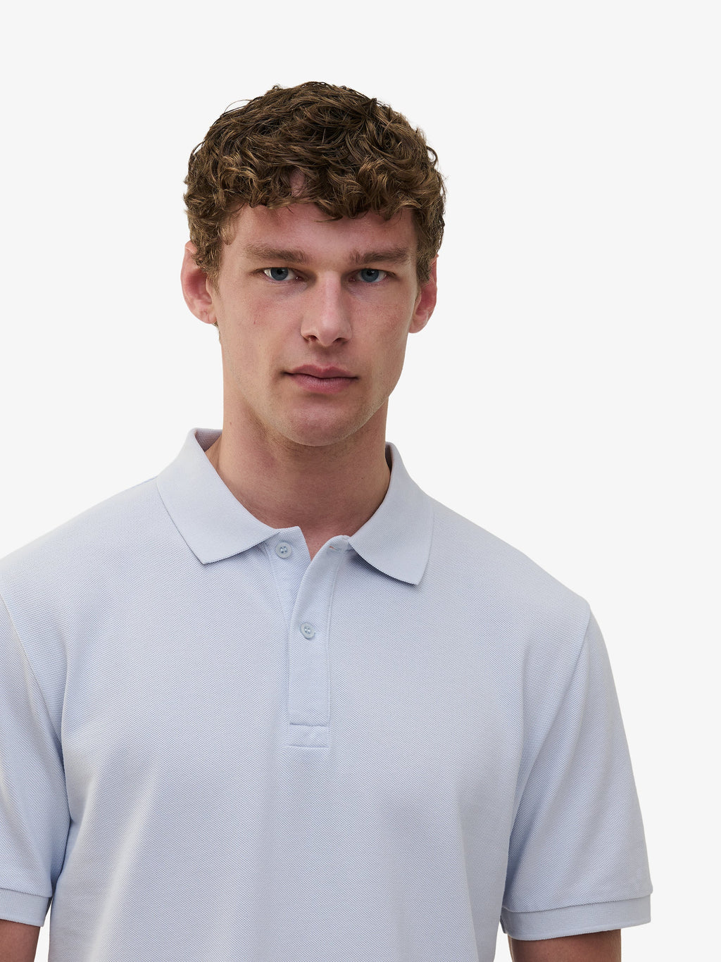 Lewis Piqué Polo – Arctic Ice Blue