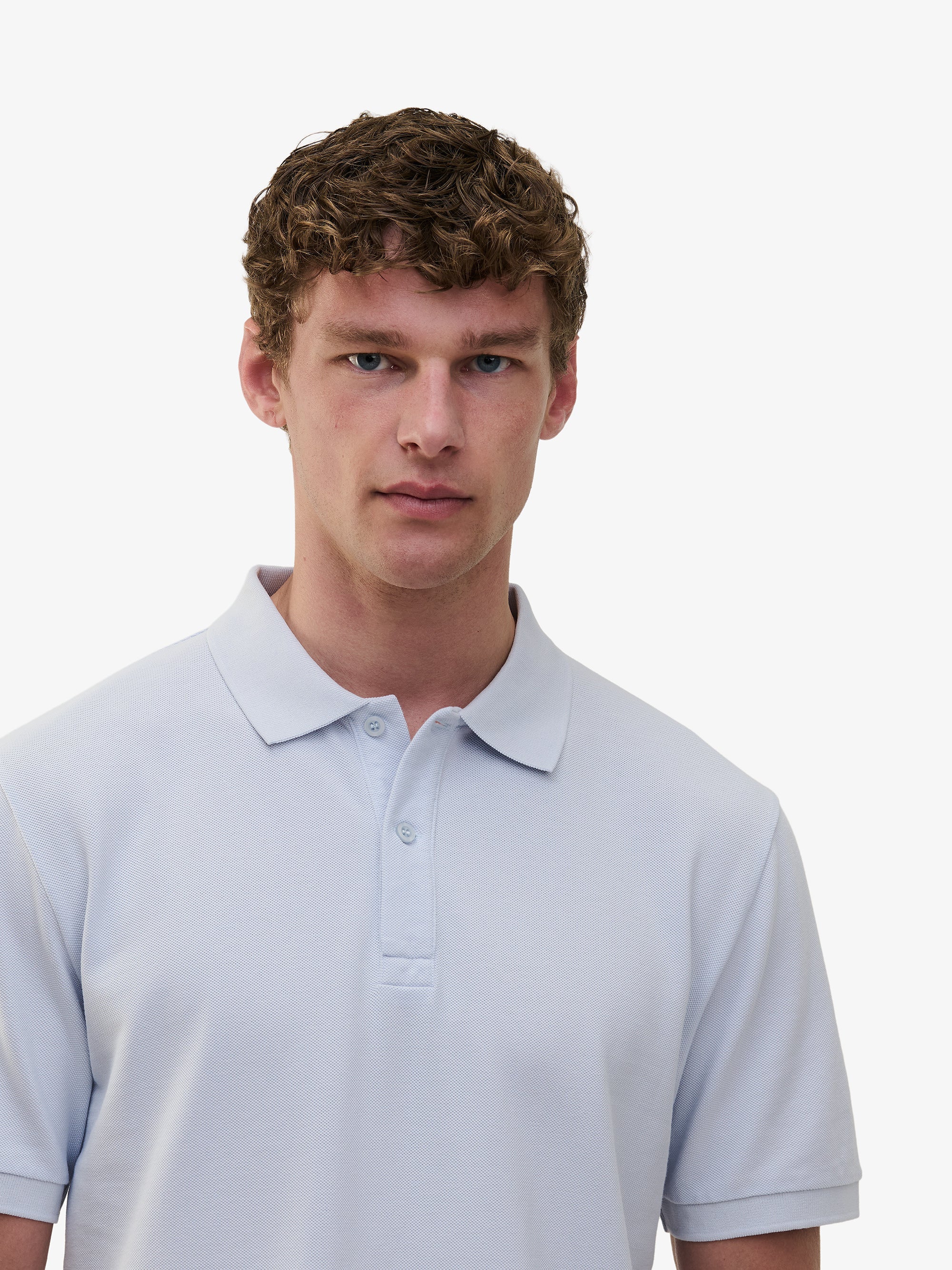 Lewis Piqué Polo – Arctic Ice Blue
