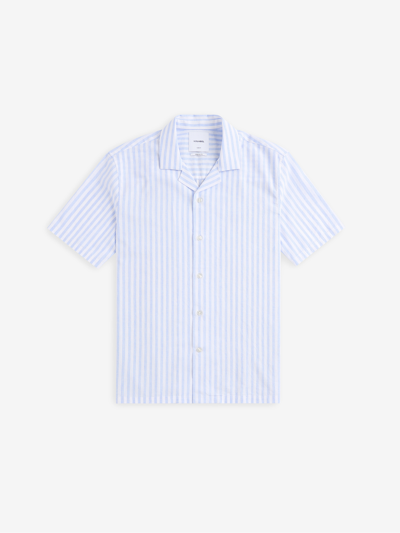 Cliff Cotton-Linen Stripe Shirt – Blue