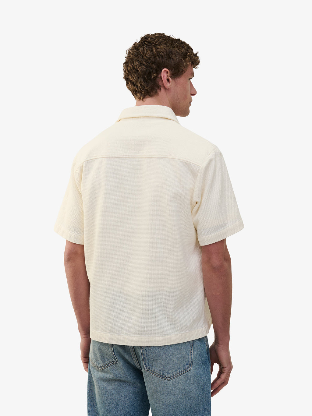 Durban Openwork Cotton Shirt – Off White
