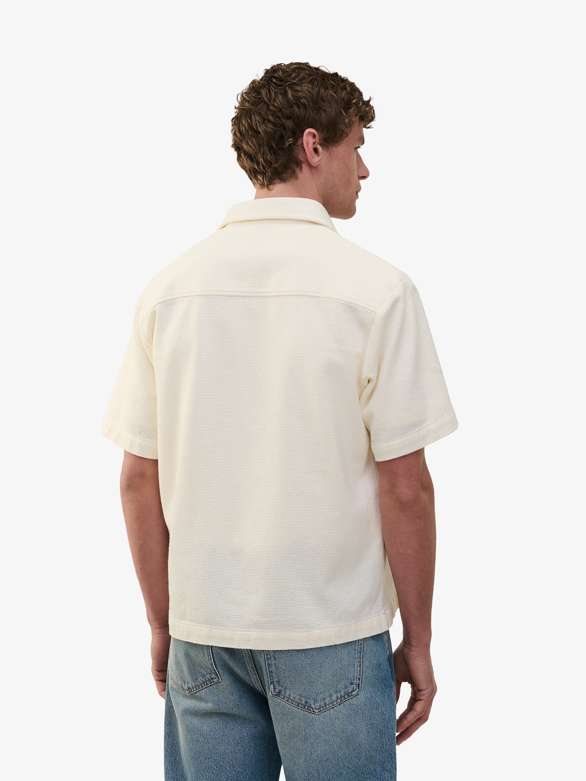 Durban Openwork Cotton Shirt – Off White