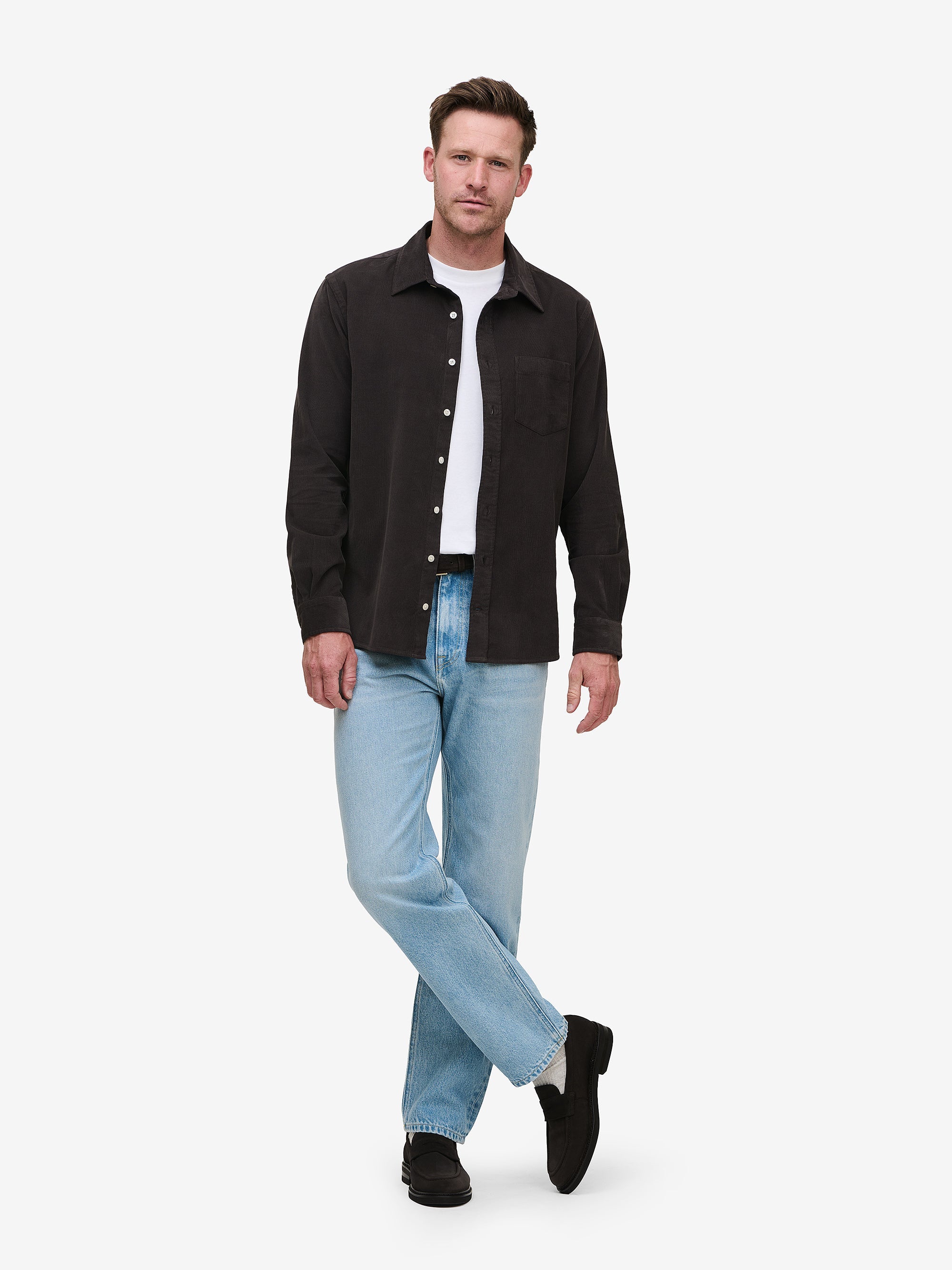 Brookvale Corduroy Shirt – Dark Brown