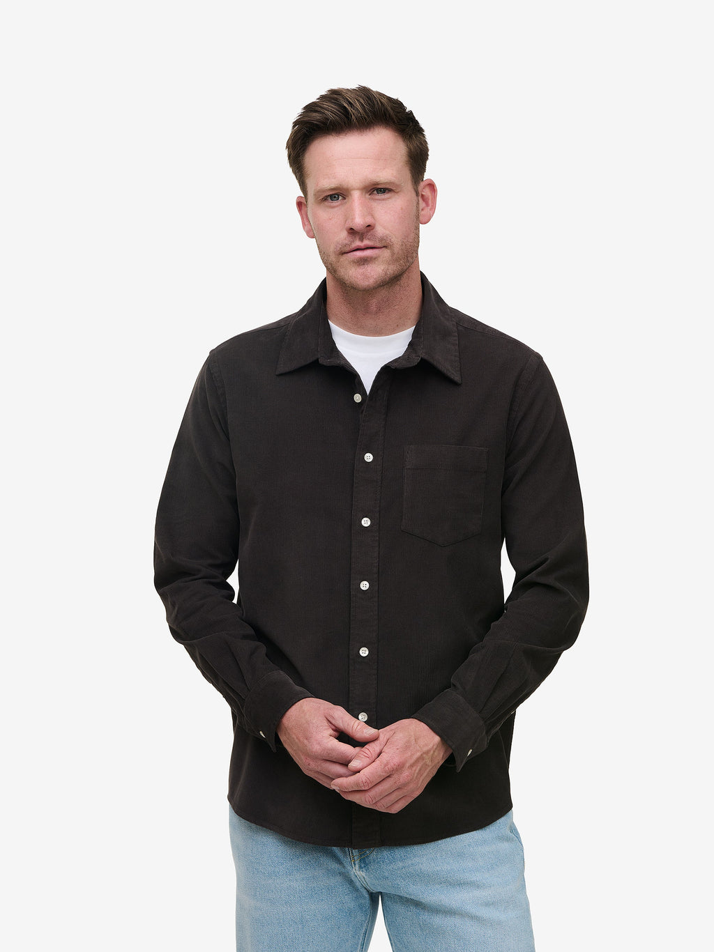 Brookvale Corduroy Shirt – Dark Brown