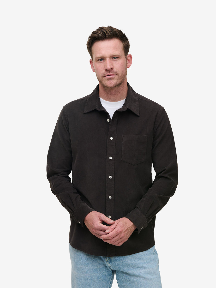 Brookvale Corduroy Shirt – Dark Brown