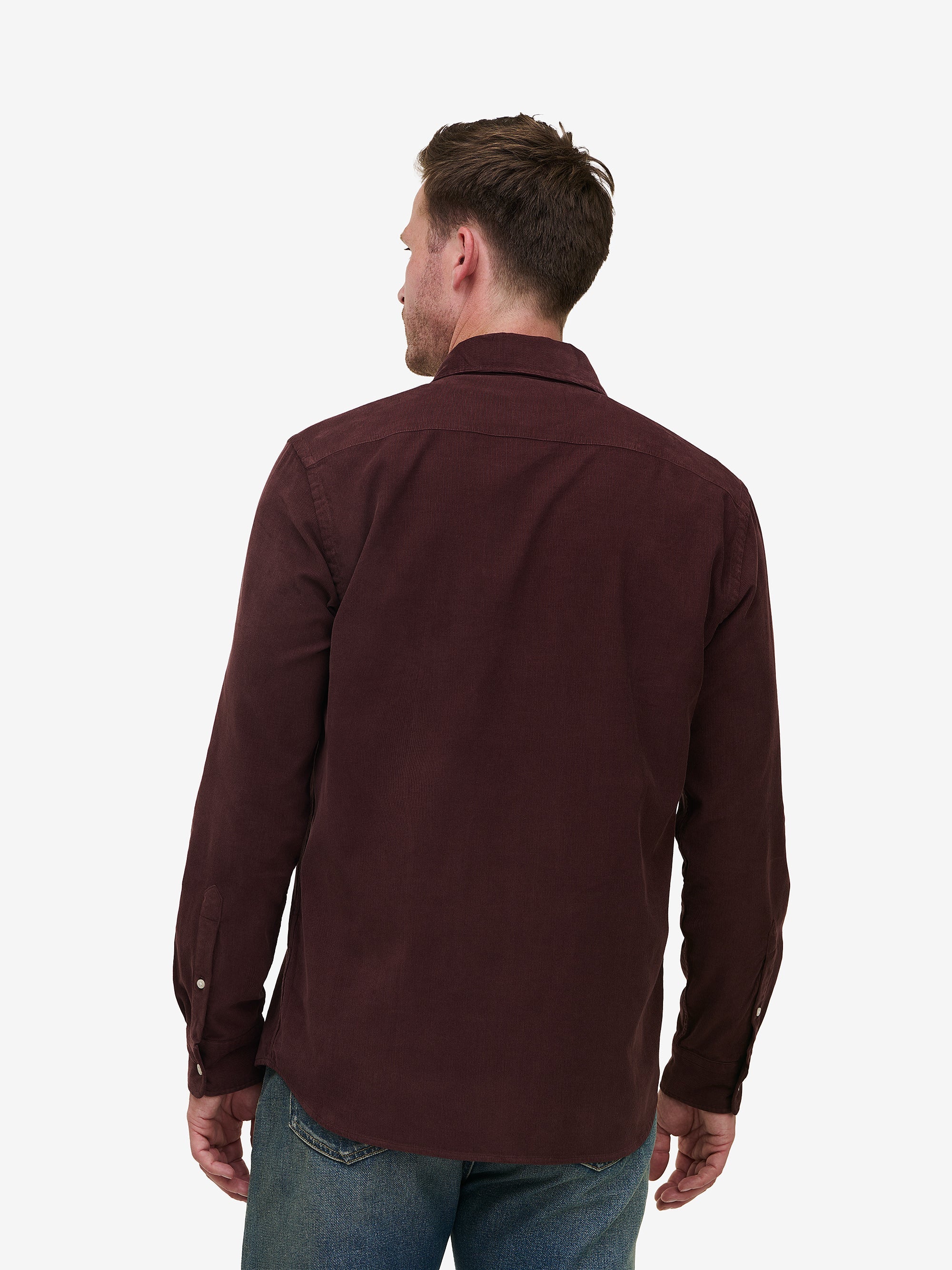 Brookvale Corduroy Shirt – Dark Mauve