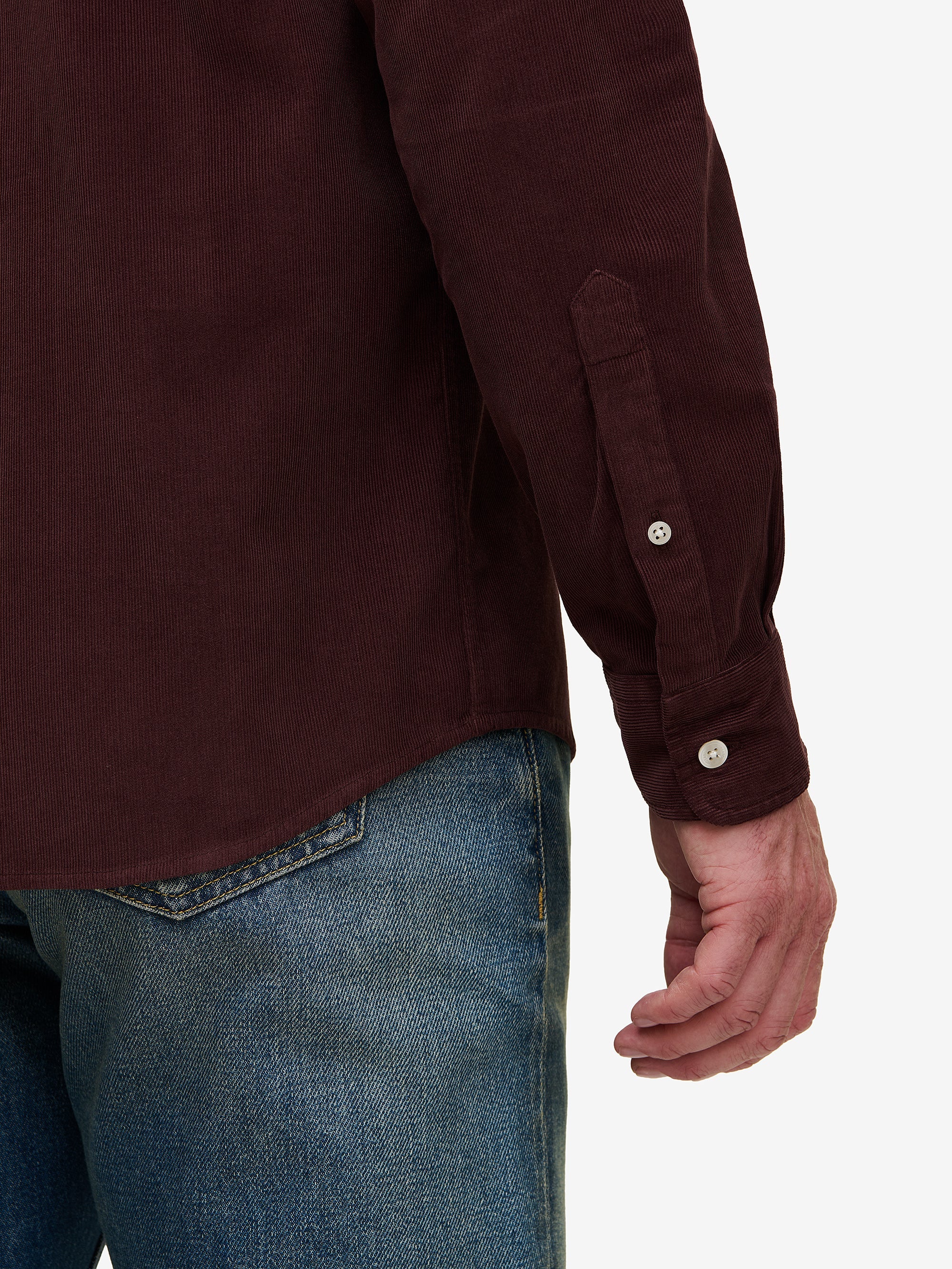 Brookvale Corduroy Shirt – Dark Mauve