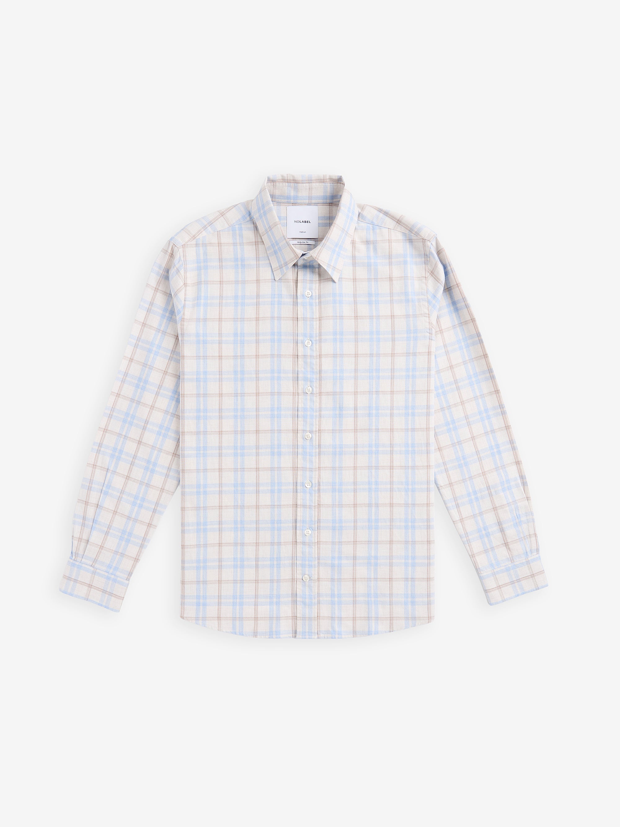 Brookvale Cotton Check Shirt – Off White