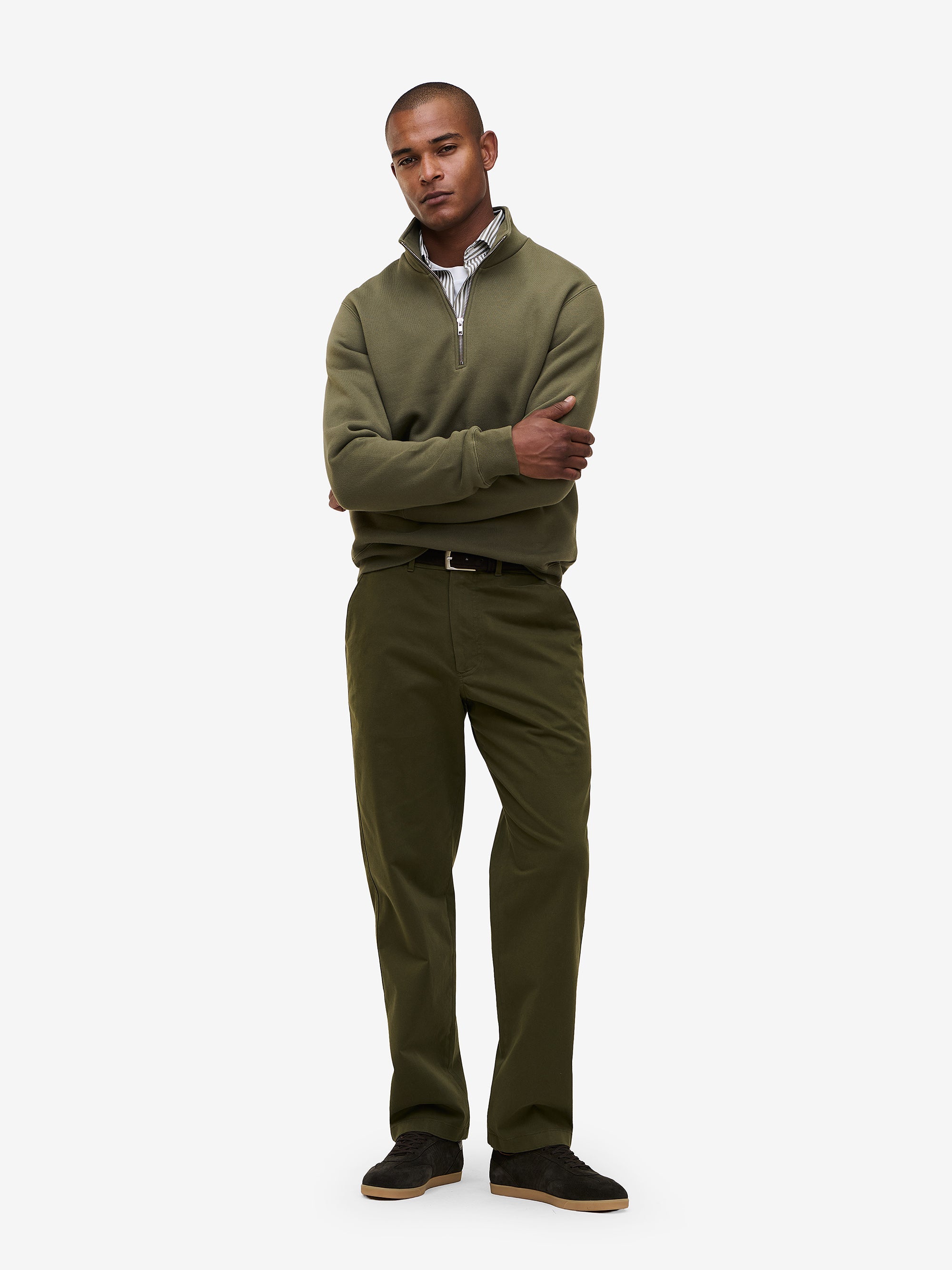 Specialist Striped Shirt – Olive