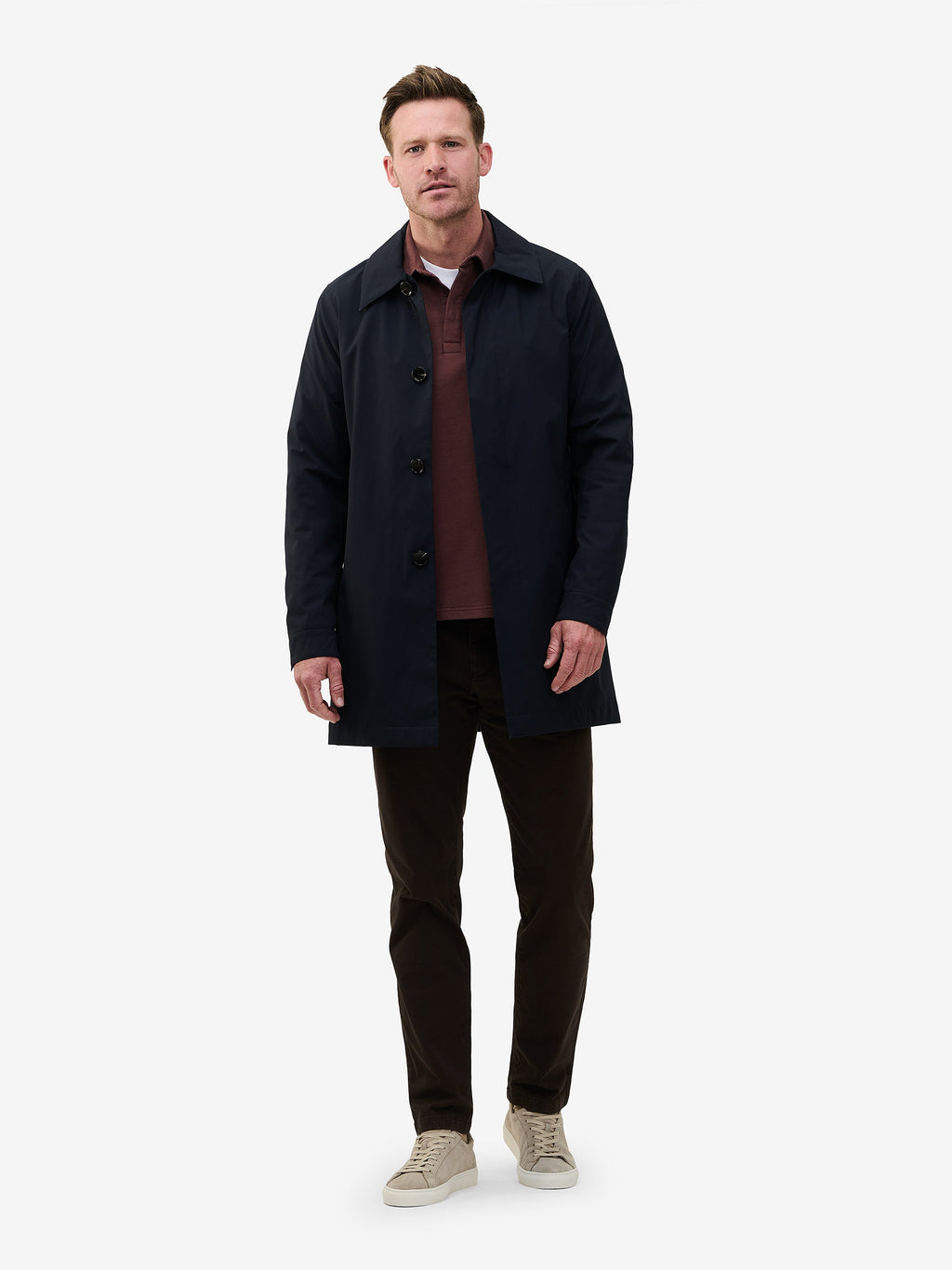 Duke French Terry Rugby Shirt – Dark Mauve