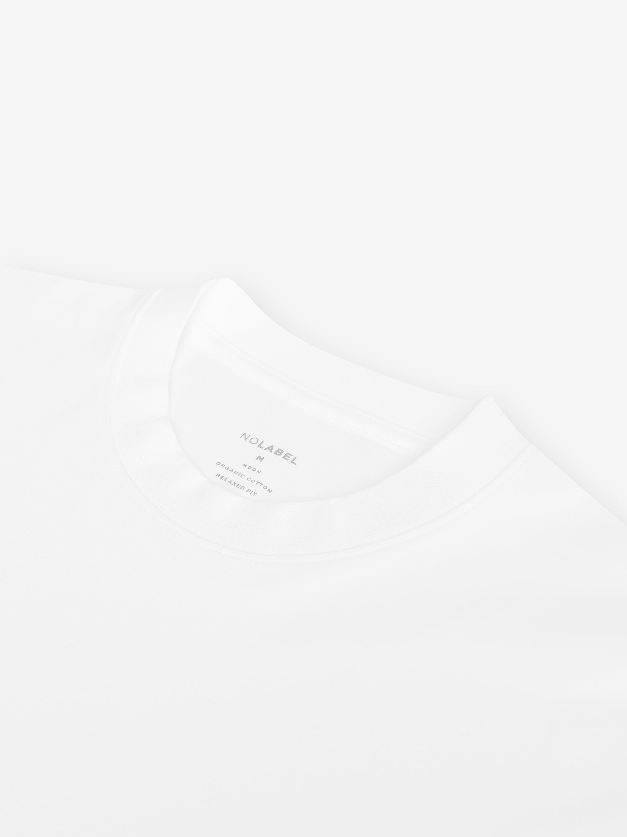 Moon Interlock Cotton T-Shirt – White