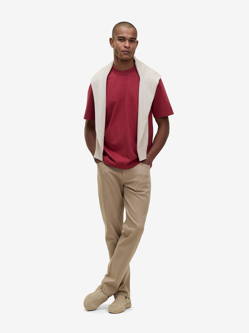 Moon Heavyweight T-Shirt – Brick Red